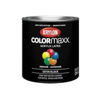 Krylon Colormaxx Black Acrylic Latex Brush Paint 8 Fl Oz For Diy Projects New. Price: $16.19.