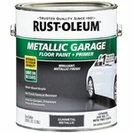 Rust-oleum 349353 Metallic Garage Floor Paint + Primer Gunmetal Gal New. Price: $62.00.