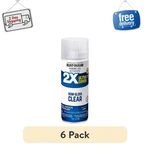 (6 Pack) Rust-oleum Clear Semi-gloss 2X Ultra Cover Spray Paint 12OZ Can 327865 New. Price: $33.99.
