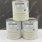 Rust-oleum Ultra Matte Interior Chalked Paint 30OZ, Chiffon Cream, Pack New. Price: $59.99.