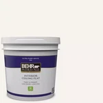 Behr 2-GAL Ultra Pure White Ceiling Paint Flat Finish For Smooth Even Coverage New. Price: $66.43.