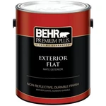 Behr Premium Plus Exterior Flat Medium Base Paint 5-GALLON #4400 New. Price: $149.95.