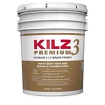 Kilz Premium White Flat Water-based Stain Blocking Primer 5 Gal New. Price: $165.04.