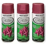 276287 Rustoleum Glitter Spray Paint Bright Pink 10.25-OZ. Lot Of 3 Cans New. Price: $99.00.