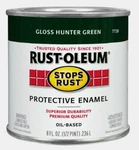 Rust-oleum Gloss Hunter Green 0.5 Pt. Stops Protective Enamel 7738-730 New!. Price: $15.99.