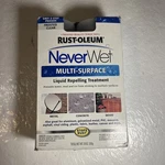 Never Wet Rust-oleum Multi-surface Liquid Repelling Treatment Kit Frosted Clear Open. Price: $18.00.