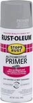2081830 Stops Rust Automotive Primer Spray, 12 Oz, Flat Light Gray New. Price: $10.50.