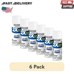 6 Pack Rust Oleum American Accents 2X Ultra Cover Flat White Primer Spray Paint New. Price: $35.76.