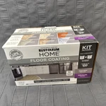 Rust-oleum Home Interior Floor Coating Kit, Aged Gray, Covers 100 Sq Ft New. Price: $34.99.