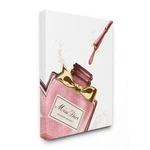 Stupell Industries Makeup Nail Polish Brush Pink Gold Drip Fashion Design Can... New. Price: $39.70.