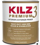 Kilz Premium High-hide Stain Blocking Interior/exterior Latex Primer/sealer, Whi New. Price: $24.95.