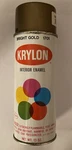 Vintage Krylon No 1701 Bright Gold Spray Paint Can. Empty Used. Price: $19.99.