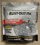 Rust-oleum 1 Lb. Micro Gray Blend Decorative Color Chips For Paint New Sealed. Price: $20.99.