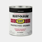 Rust-oleum Satin Black 1QT Stops Smooth Protective Enamel Oil-base 7777-502 New. Price: $27.54.