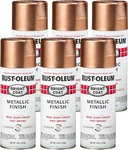 Stops Rust Coat Metallic Spray Paint, 11 Oz, Rose Gold, Pack Of 6 New. Price: $58.43.