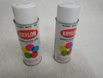 2 Vintage 1994 Krylon Glossy White - 1501 Spray Paint Cans Used. Price: $34.99.