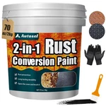 2-IN-1 Rust Converter & Primer, Black Paint For Metal, Conversion ... New. Price: $68.29.