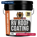 Beest Rv Roof Coating White, 1 Gallon Covers Up To 50 Sq Ft (2 Coats), Solar Ref New. Price: $120.66.