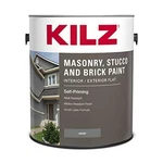 Kilz Self-priming Masonry, Stucco And Brick Paint, Interior/exterior, Flat, G... New. Price: $44.65.