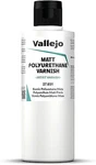 Vallejo Polyurethane Matt Varnish 200ML (1) - Hobby And Model Acrylic Paint New. Price: $11.21.