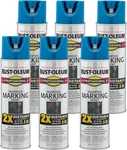 266575-6PK Professional 2X Distance Inverted Marking Spray Paint, Caution Blue, New. Price: $90.99.