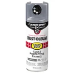 Rust-oleum 376897 Preventative Spray Paint, Smoke Gray, Gloss, Solvent, 12 New. Price: $11.85.