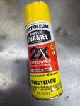 Rust-oleum Acrylic Enamel 2X316890 Spray Paint, Gloss Yellow F0155 New. Price: $9.99.