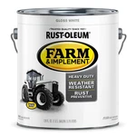White, Rust-oleum Gloss Farm And Implement Paint- Gallon, 1 New. Price: $52.95.