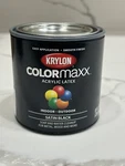1/2 Pt 8 Oz Krylon Black Colormaxx Paint & Primer, Satin Brush New. Price: $9.41.
