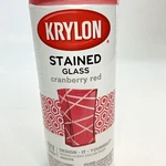 Rare Krylon Stained Glass Spray Paint Translucent Cranberry Red New Discontinued. Price: $54.95.