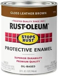 Rust-oleum 7775502 Stops Brush On Paint, Quart, Gloss Leather Brown,... New. Price: $27.99.