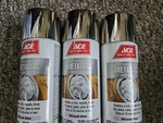 (3) 11.5OZ Ace Metallic Mirrored Silver Interior Spray Paint Wood Glass New. Price: $34.99.