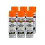 Rust Oleum 15 Ounce Pack Of 6 Gloss Orange Paint For Metal Wood And Concrete New. Price: $79.59.
