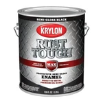 2-KRYLON Rust Tough Oil-based Semi-gloss Control Enamel, Black, 1 Gal. New. Price: $136.89.