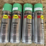 Lot Of (4) Cans Rust-oleum 647-V2133838 Safety Green Finish New. Price: $39.99.