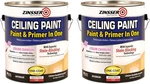 Bright White Ceiling Paint & Primer 2-PACK, 1 Gallon Each New. Price: $131.99.