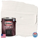 Glidden Total 1 Gal White Satin Exterior Paint With Primer, Durable All-climate New. Price: $81.32.