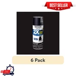 6PACK Rust-oleum American Accents 2X Ultra Cover Satin Spray Paint, Canyon Black New. Price: $33.99.