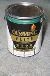 New! Olympic Elite Stain + Sealant Solid White 120 Fl Oz For Wood Waterproofing. Price: $28.00.