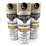 Rust-oleum Satin Protective Enamel 12OZ Spray Paint Lot Of 3 French Beige New. Price: $24.99.