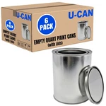Empty Paint Cans With Lids 32OZ, 12 Pack Metal Multiple Bulk ... New. Price: $26.48.