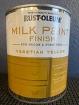 Rust-oleum Milk Paint Finish Interior Matte Venetian Yellow 1 Quart New. Price: $21.95.