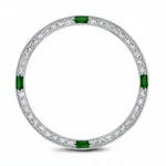 1CT Bead Natural Diamond Bezel For Rolex 31MM 4 Emeralds White Gold 78159 78279 New. Price: $1789.95.
