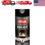 Durable 12OZ Krylon High Heat Satin Black Paint - Ideal For Metal Surfaces New. Price: $34.99.