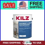 Kilz Interior/exterior Basement And Masonry Waterproofing PAINT,1 Gallon New. Price: $33.92.