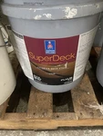 Sherwin Williams Superdeck Exterior Waterborne Solid Color Stain 5 Gal New. Price: $299.99.