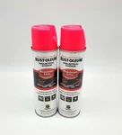 Rust-oleum Inverted Marking Spray Paint Flourescent Pink 17OZ Can Pack Of 2 New. Price: $23.49.