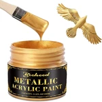 Brohood Leaf Paint, 100ML Water-based Metallic Acrylic Golden New. Price: $7.77.