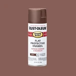 Brown, Stops Rust Protective Enamel Flat Spray PAINT-214085, 12 Oz New. Price: $9.70.