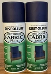 Cans Rust-oleum 358832 Outdoor Fabric Paint Navy 12 Oz Ea New. Price: $22.00.